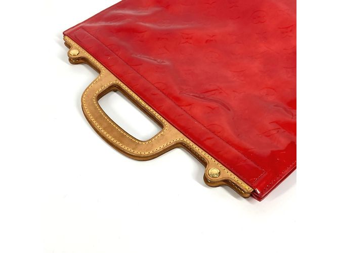 Borsa Tote Stanton in Monogram Vernis Louis Vuitton Rosso - vista 5