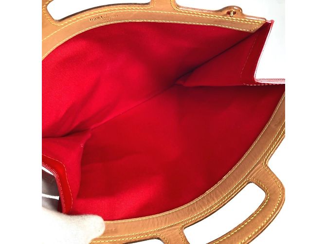 Borsa Tote Stanton in Monogram Vernis Louis Vuitton Rosso - vista 9