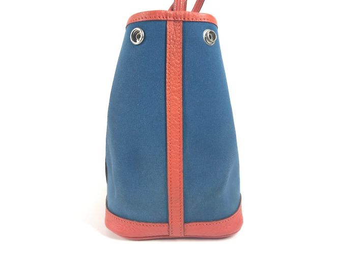 Hermès Borsa Hermes Garden Party TPM Blu Arancione - vista 4