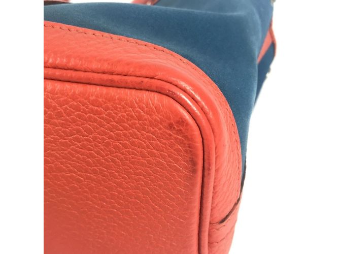 Hermès Borsa Hermes Garden Party TPM Blu Arancione - vista 9
