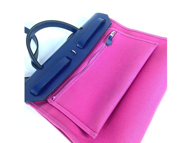 Hermès Borsa Hermes Airbag Zip PM 31 Rosa Blu - vista 14