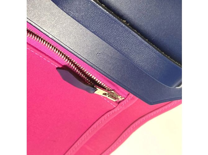 Hermès Borsa Hermes Airbag Zip PM 31 Rosa Blu - vista 16