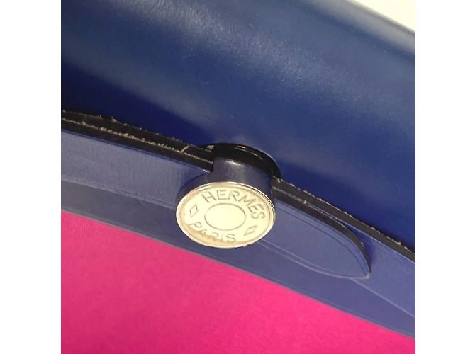 Hermès Borsa Hermes Airbag Zip PM 31 Rosa Blu - vista 17