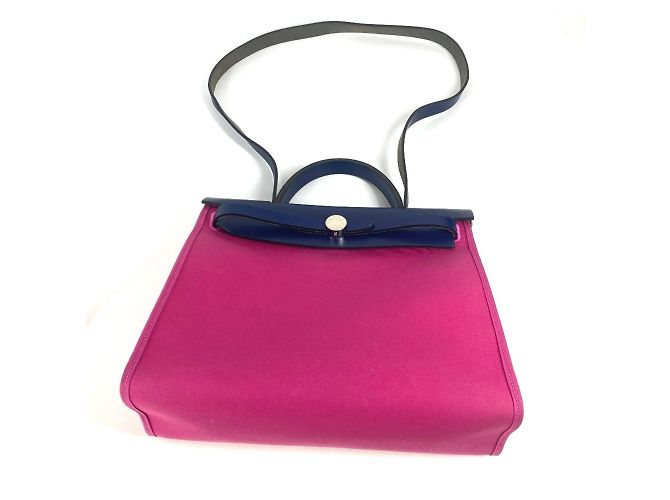 Hermès Borsa Hermes Airbag Zip PM 31 Rosa Blu - vista 18