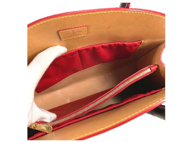 Borsa tote Monogram Studs Louis Vuitton Marrone Rosso - vista 14
