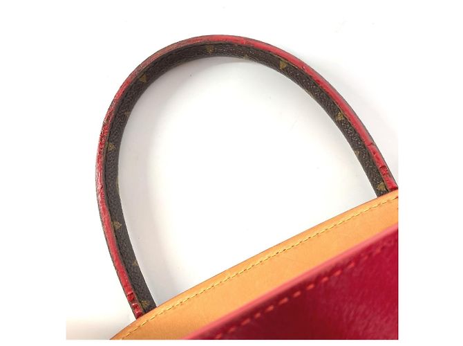 Borsa tote Monogram Studs Louis Vuitton Marrone Rosso - vista 8