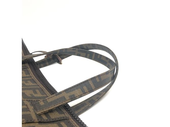 Fendi Zucca Muster Tragetasche Braun - Ansicht 6