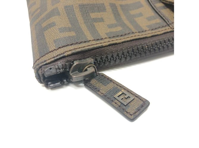 Fendi Zucca Muster Tragetasche Braun - Ansicht 7