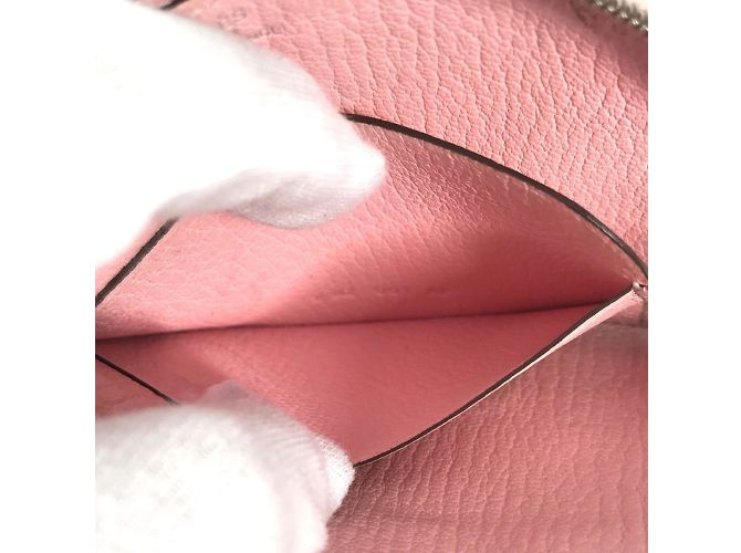 Hermès Monedero de cuero de cabra rosa Hermes - vista 11
