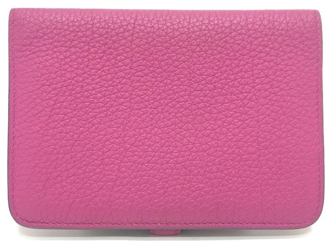 Hermès Billetera plegable compacta Hermes Dogon Púrpura - vista 2