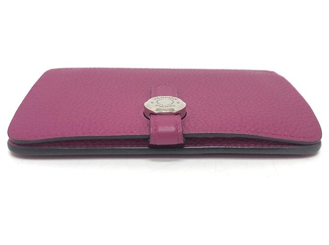 Hermès Billetera plegable compacta Hermes Dogon Púrpura - vista 3
