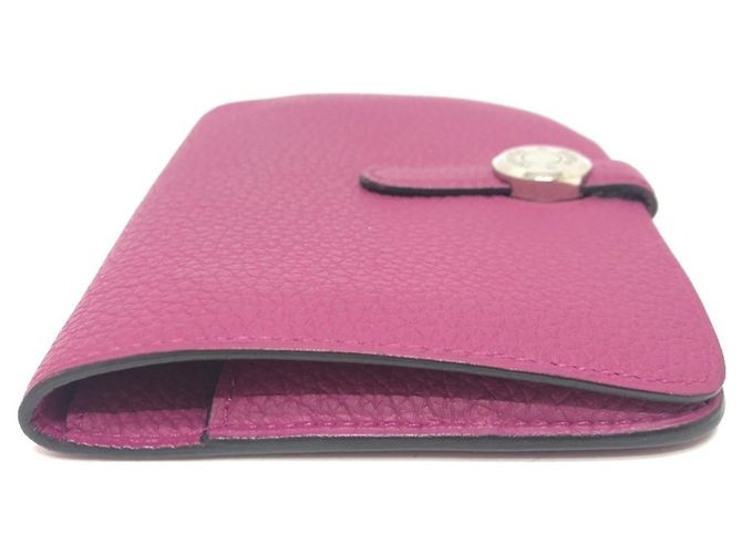 Hermès Billetera plegable compacta Hermes Dogon Púrpura - vista 4