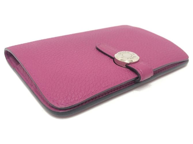 Hermès Billetera plegable compacta Hermes Dogon Púrpura - vista 5