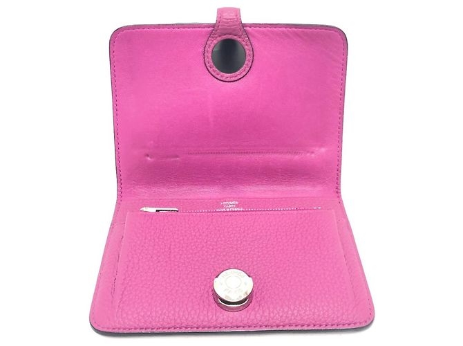 Hermès Billetera plegable compacta Hermes Dogon Púrpura - vista 7