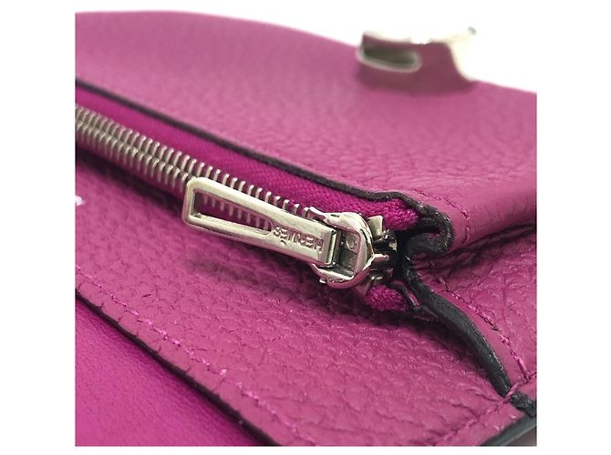 Hermès Billetera plegable compacta Hermes Dogon Púrpura - vista 9