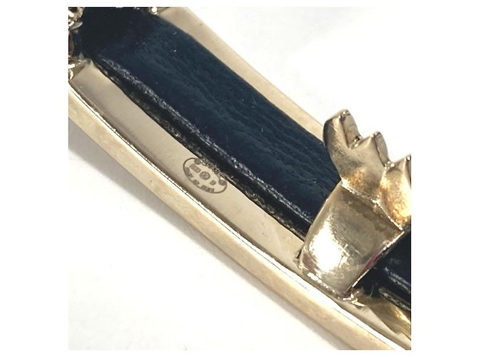 Fermaglio per capelli con strass logo Chanel B20B Nero D'oro - vista 12