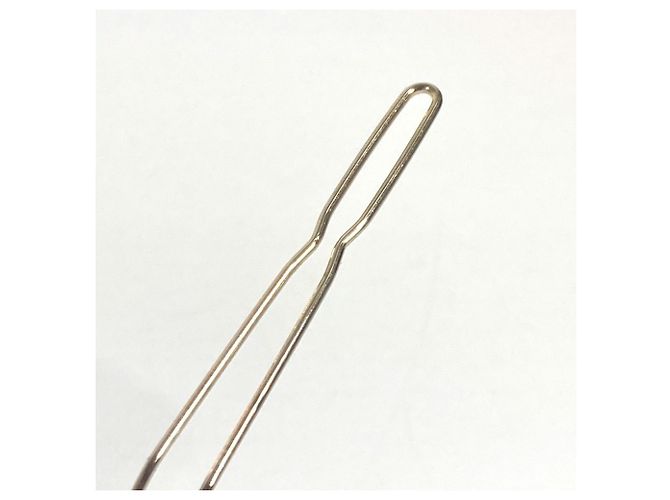 Fermaglio per capelli con strass logo Chanel B20B Nero D'oro - vista 9