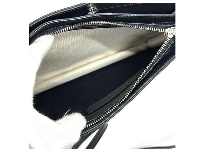 Borsa pochette con stampa totale Balenciaga Nero Bianco - vista 7