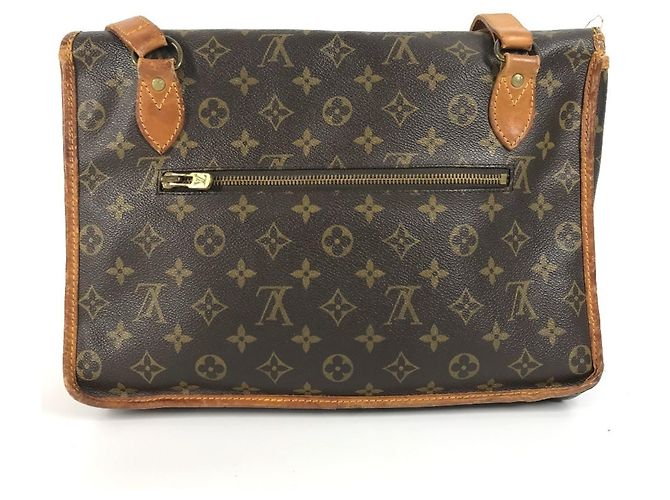 Borsa a tracolla Bazas Giappone Monogramma Louis Vuitton Marrone - vista 2