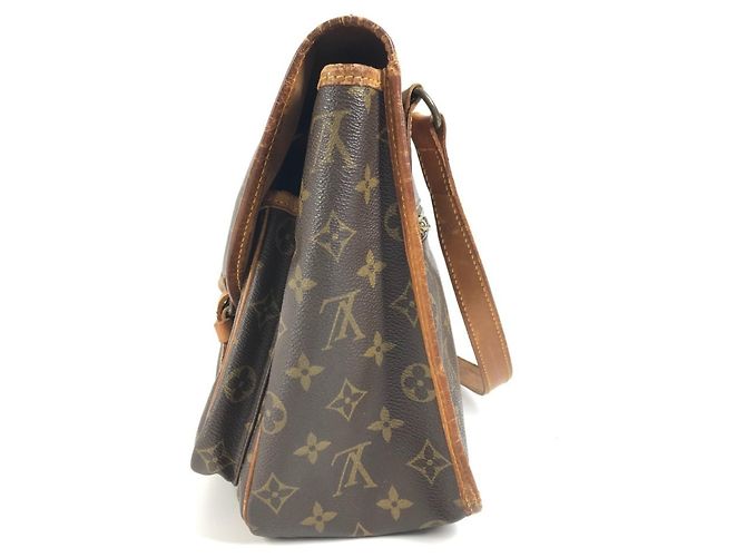 Borsa a tracolla Bazas Giappone Monogramma Louis Vuitton Marrone - vista 3