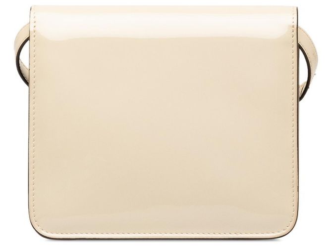 Borsa a tracolla Fendi Calligraphy Bianco Crudo - vista 3