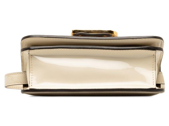 Borsa a tracolla Fendi Calligraphy Bianco Crudo - vista 4