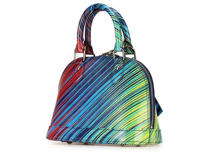 Bolsa de mão Alma BB Epi Tropical Louis Vuitton Azul Multicor - vista 2
