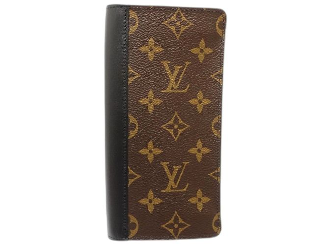 Cartera Larga Louis Vuitton Castaño Negro Monograma - vista 10
