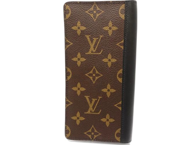 Cartera Larga Louis Vuitton Castaño Negro Monograma - vista 2