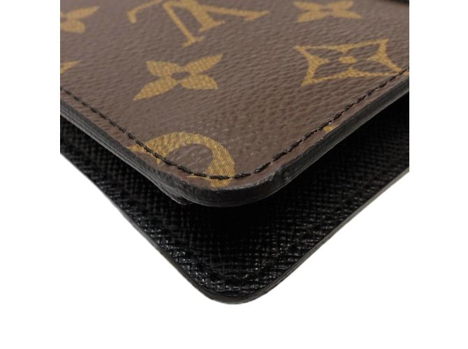Cartera Larga Louis Vuitton Castaño Negro Monograma - vista 4