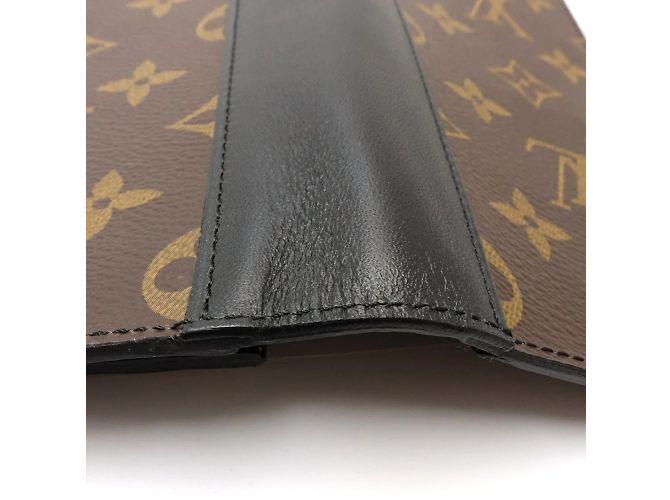 Cartera Larga Louis Vuitton Castaño Negro Monograma - vista 5