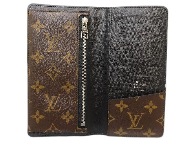 Cartera Larga Louis Vuitton Castaño Negro Monograma - vista 6