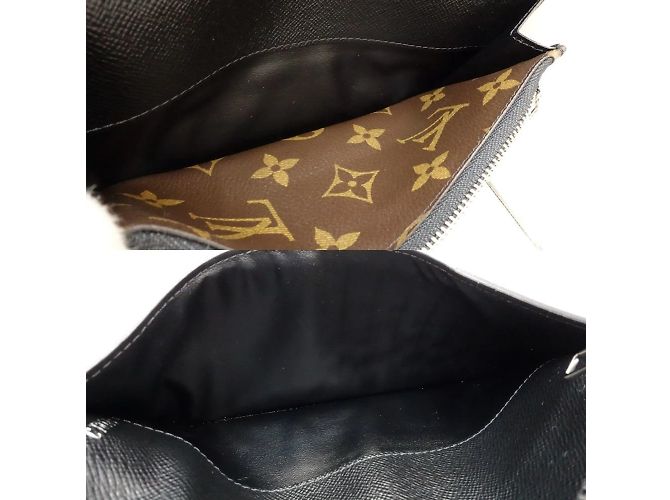 Cartera Larga Louis Vuitton Castaño Negro Monograma - vista 8