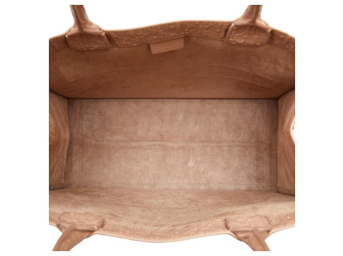 Mittelgroße Dior Oblique Buch-Tote von Christian Dior Beige - Ansicht 4