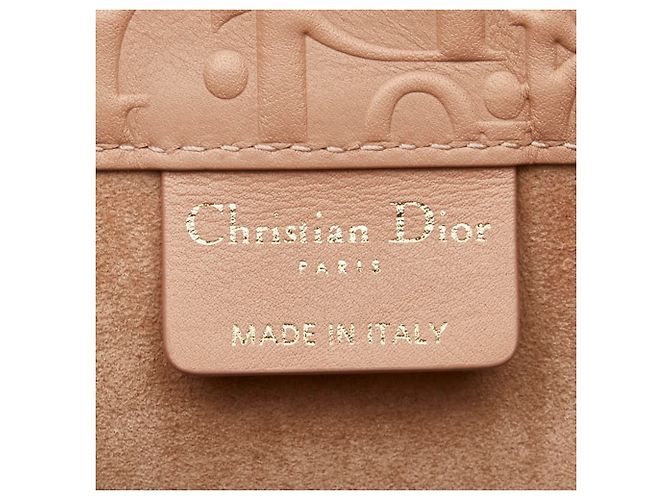 Mittelgroße Dior Oblique Buch-Tote von Christian Dior Beige - Ansicht 5