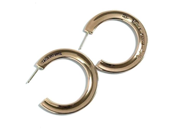 Tiffany & Co Orecchini a cerchio da donna Tiffany in metallo Rubedo - vista 3