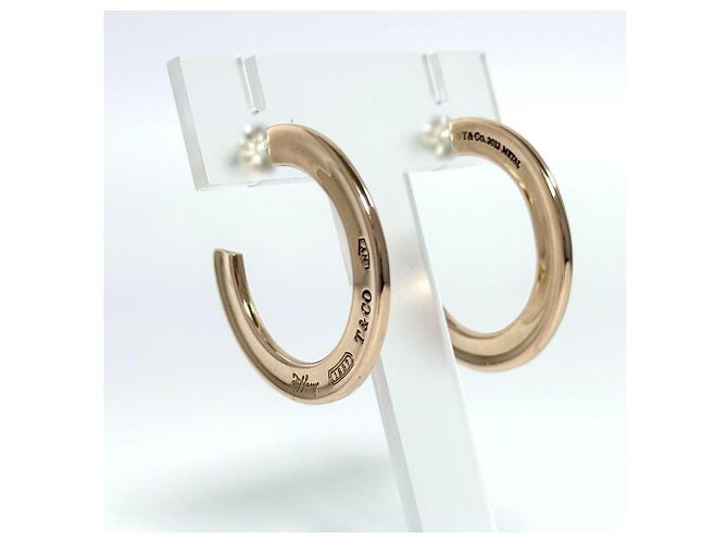 Tiffany & Co Orecchini a cerchio da donna Tiffany in metallo Rubedo - vista 9