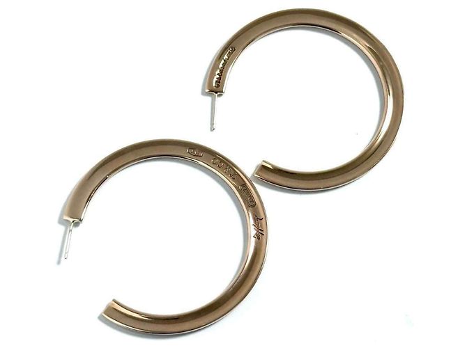 Tiffany & Co Orecchini a cerchio da donna Tiffany in metallo Rubedo 1837 - vista 2