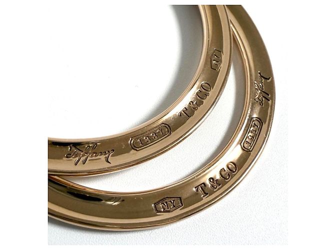 Tiffany & Co Orecchini a cerchio da donna Tiffany in metallo Rubedo 1837 - vista 4