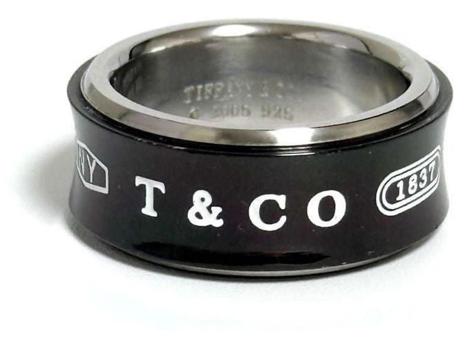 Tiffany & Co Anello largo Combi 1837 per uomo Tiffany - vista 2