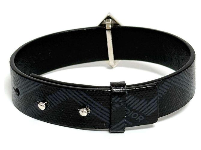 Herrenarmband aus Leder CD Diamond von Christian Dior Schwarz - Ansicht 2