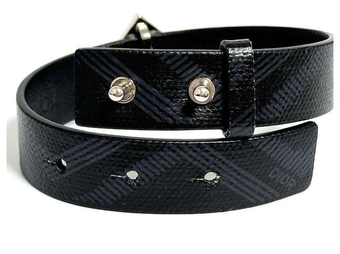 Herrenarmband aus Leder CD Diamond von Christian Dior Schwarz - Ansicht 5