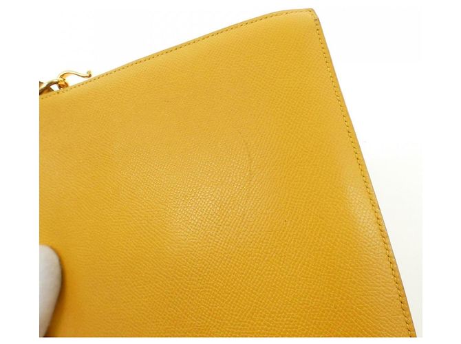 Hermès Borsa a Spalla Hermes Sequane Giallo - vista 5