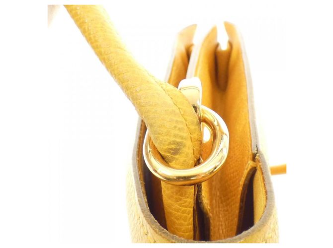 Hermès Borsa a Spalla Hermes Sequane Giallo - vista 8