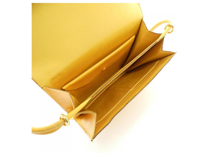 Hermès Borsa a Spalla Hermes Sequane Giallo - vista 9