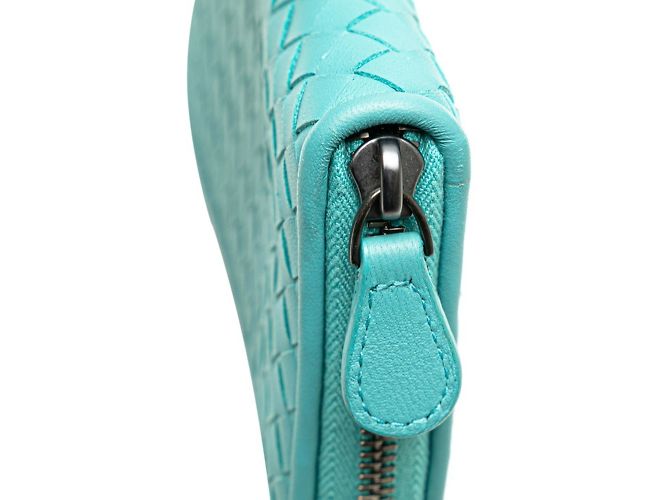 Cartera larga de cuero verde esmeralda Bottega Veneta - vista 5