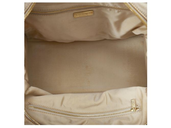 Bolso de mano Loewe Amazona de cuero con estampado de cocodrilo Castaño Beige - vista 8