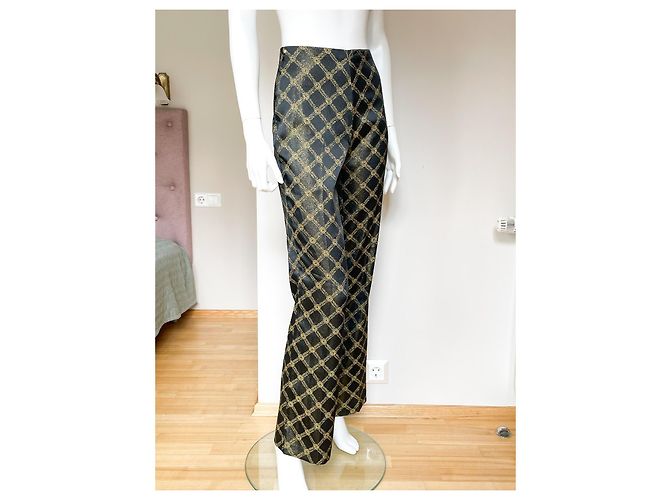 Versace Classic V2 Hose Schwarz Gold Muster Golden - Ansicht 3