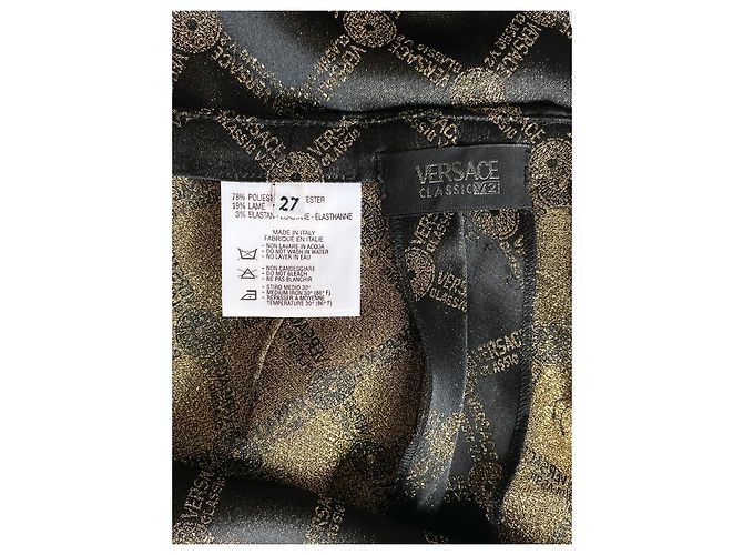 Versace Classic V2 Hose Schwarz Gold Muster Golden - Ansicht 8