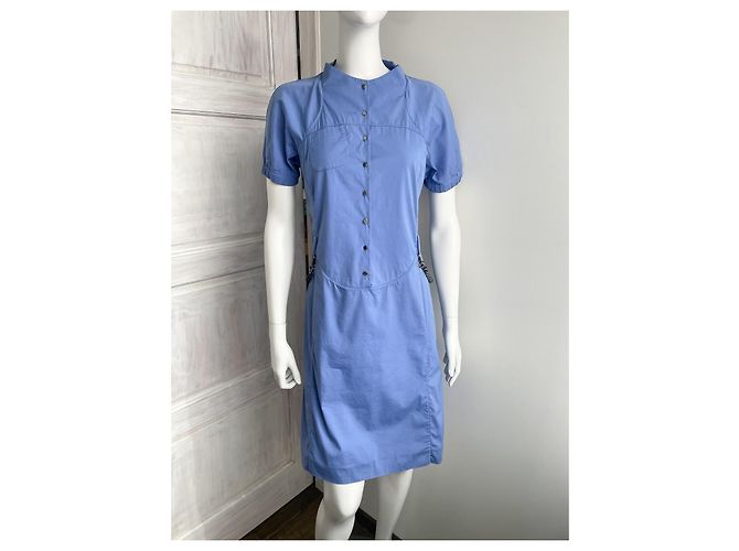 Abito in cotone blu Céline - vista 2